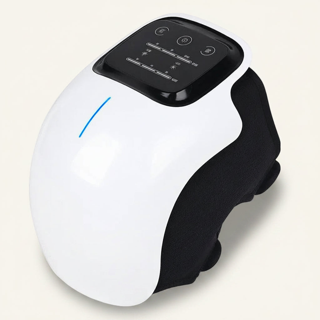 White and black electronic device with control panel on a white background
