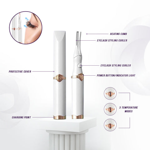 Rechargeable Heated Eyelash Curler