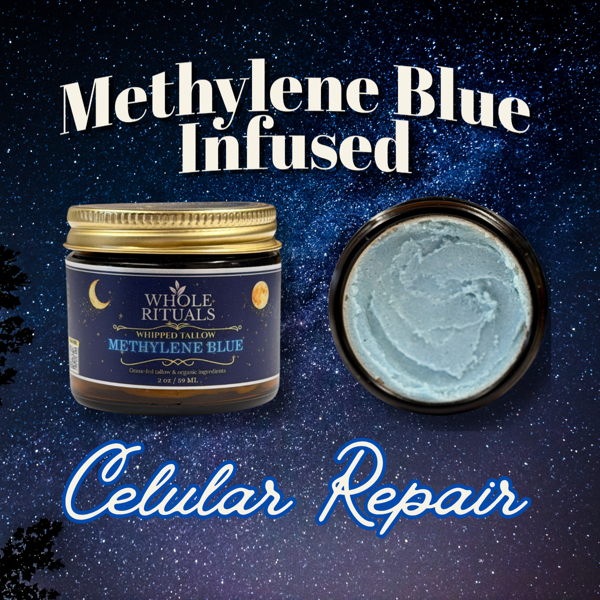 Whipped Methylene Blue Tallow Balm