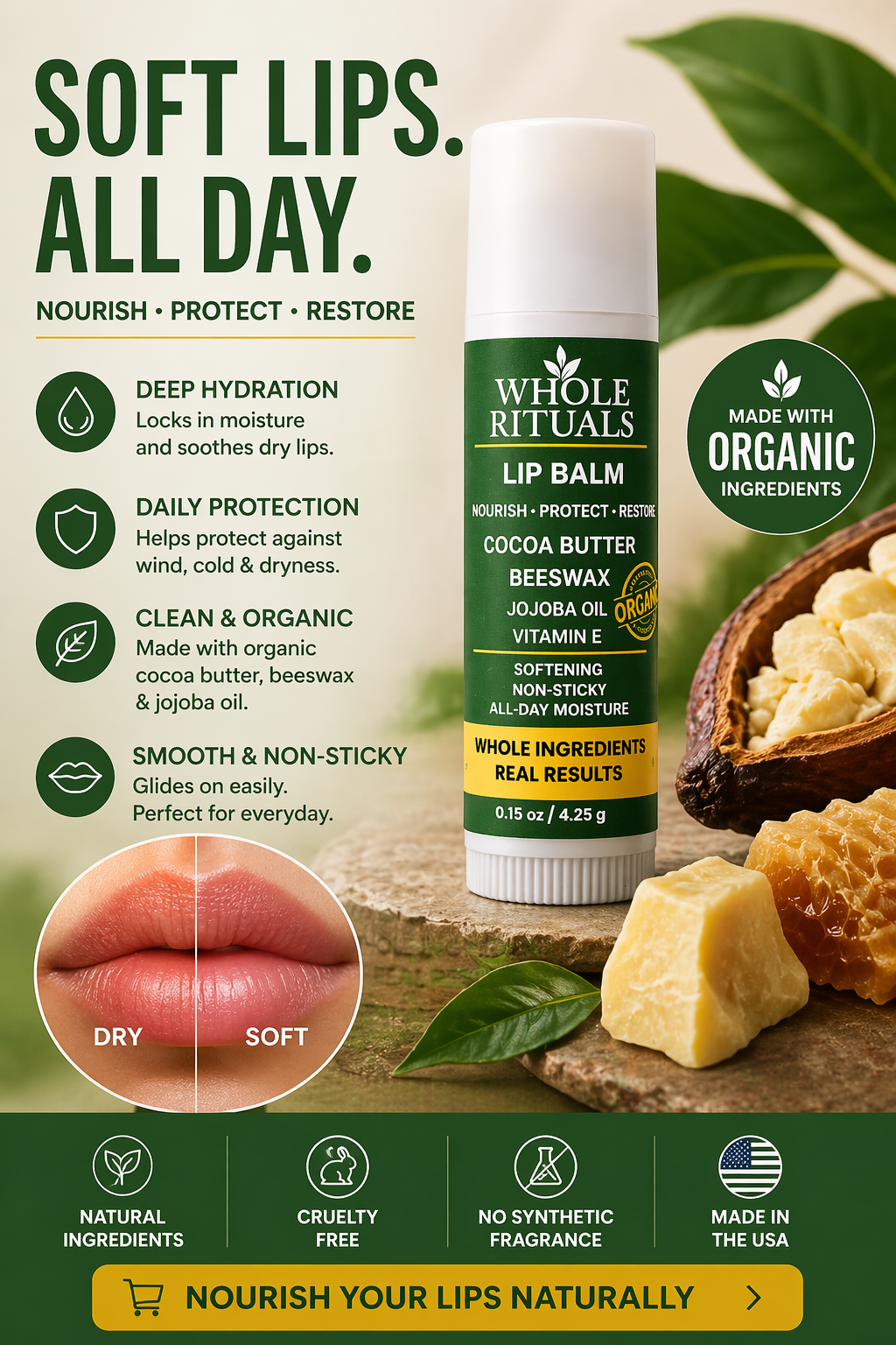 Cocoa Butter Lip Balm