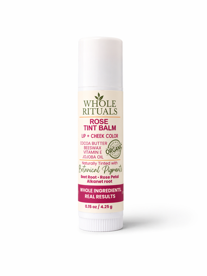 Whole Rituals lip balm on a white background