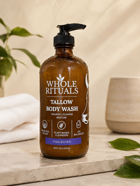 Unscented Tallow Body Wash – 16 oz