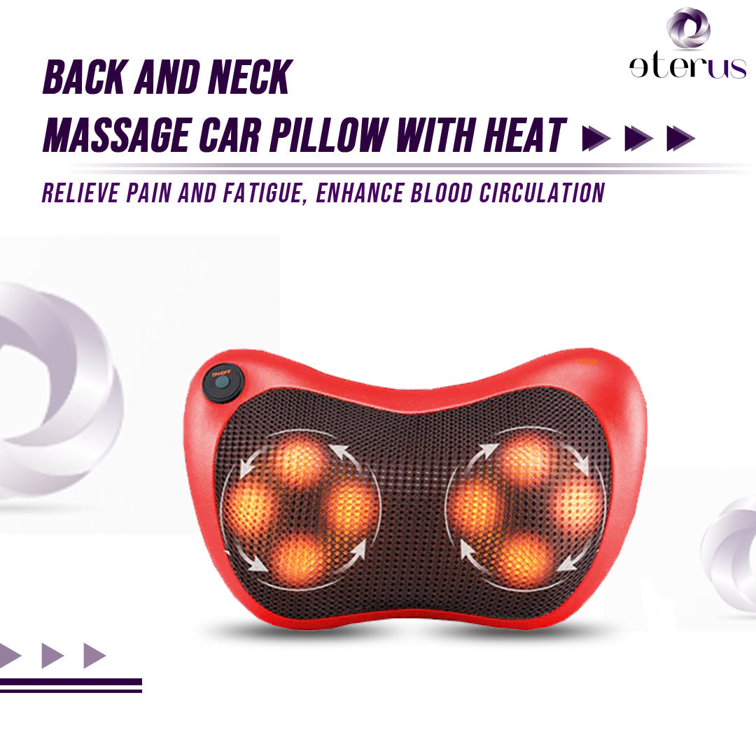 Neck &amp; Back Massage Pillow with Heat