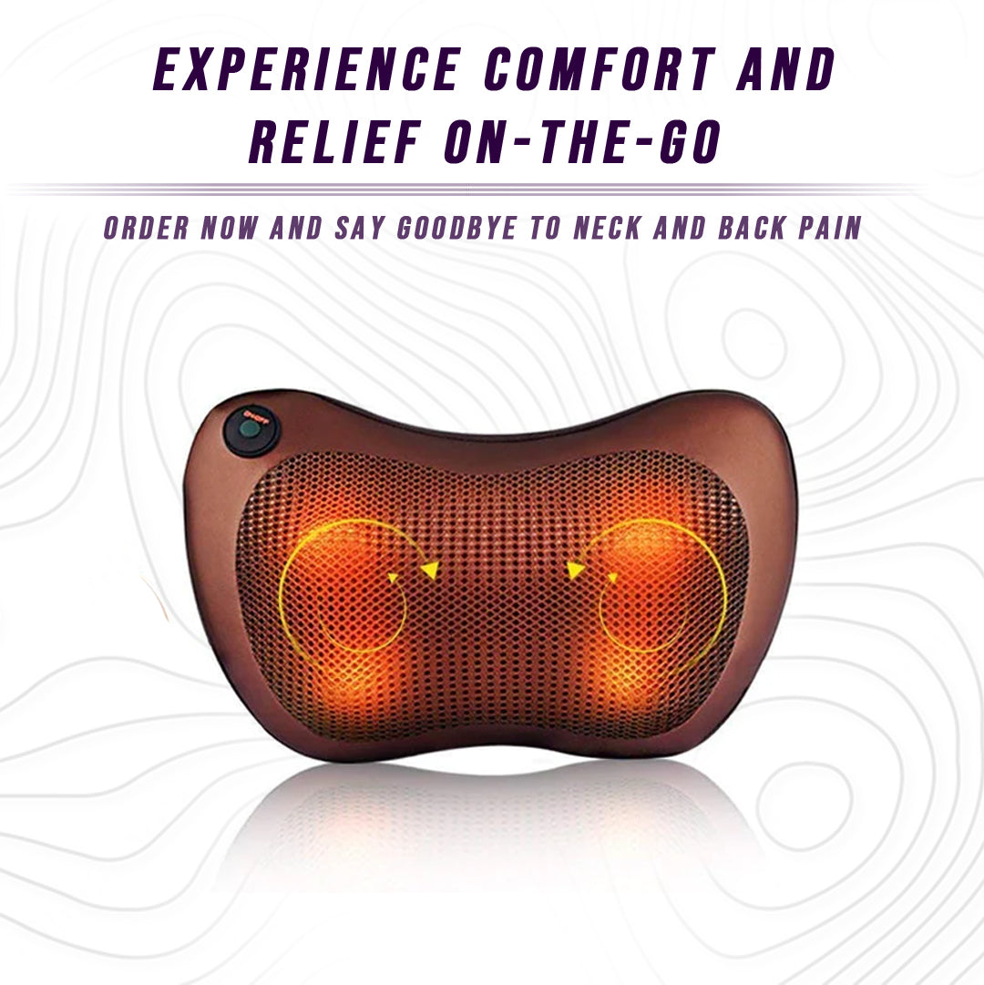 Neck &amp; Back Massage Pillow with Heat