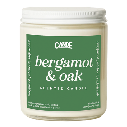Bergamot &amp; Oak Scented Candle