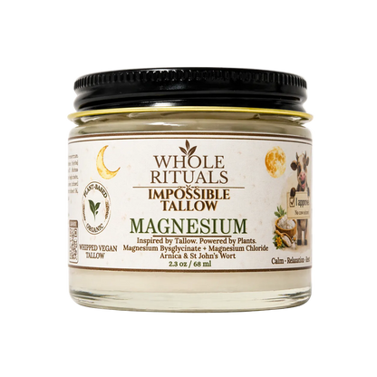 Jar of Whole Rituals Impossible Tallow Magnesium on a white background