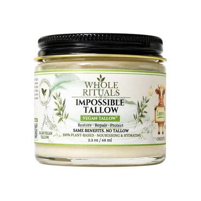 Jar of Whole Rituals Impossible Tallow on a white background