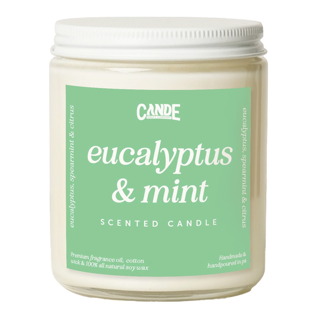 Eucalyptus &amp; Mint Scented Candle