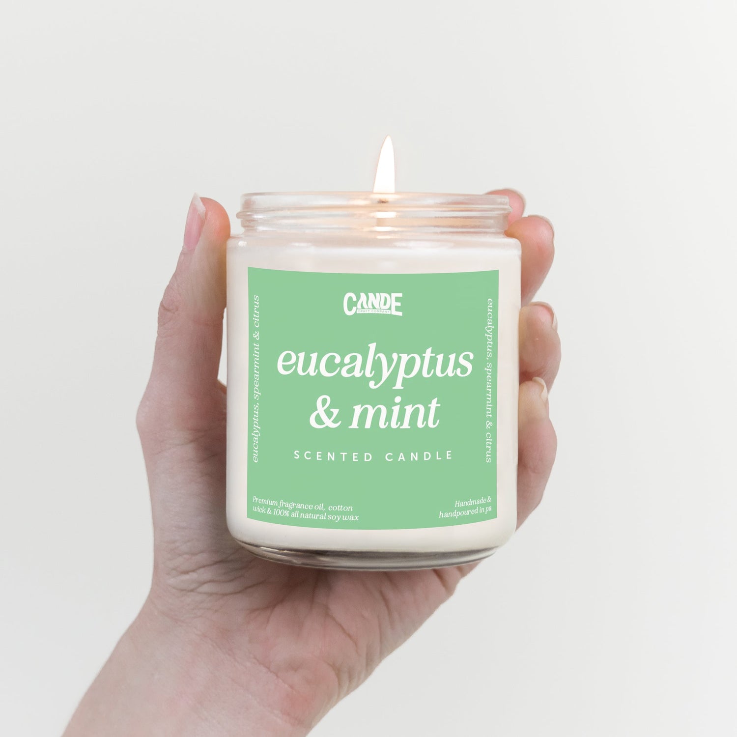 Eucalyptus &amp; Mint Scented Candle
