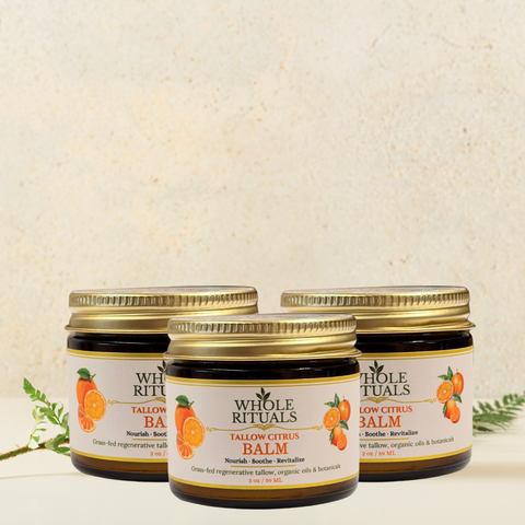 Citrus Tallow Balm – Grass-Fed Natural Skin Moisturizer