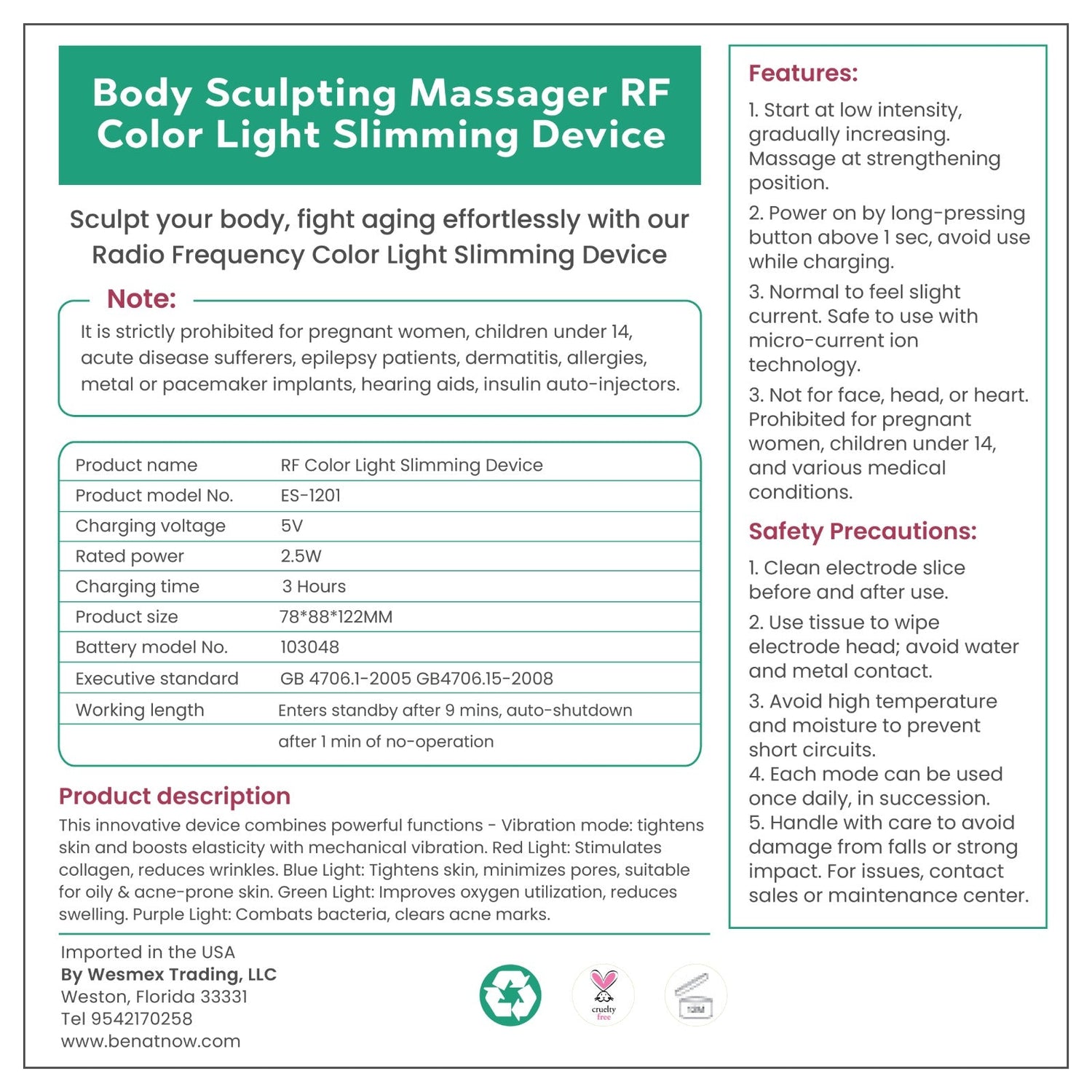 Body Sculpting &amp; Skin Toning Device