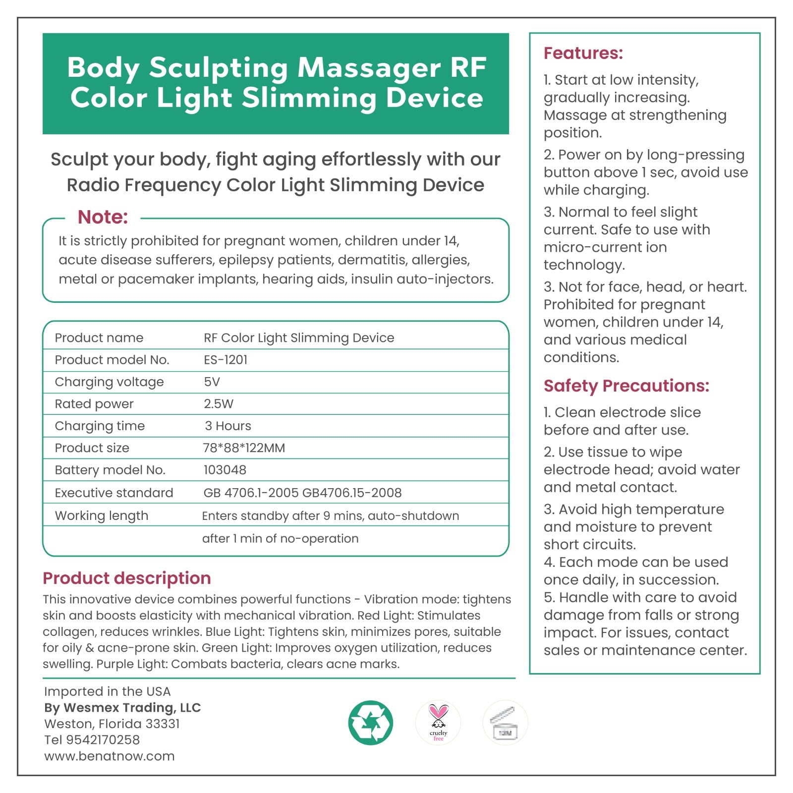 Body Sculpting &amp; Skin Toning Device