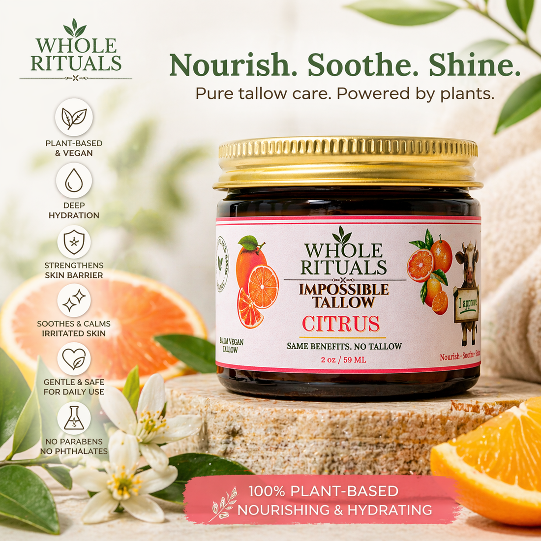 Whole Rituals Citrus Vegan Impossible Tallow Balm – plant-based moisturizer